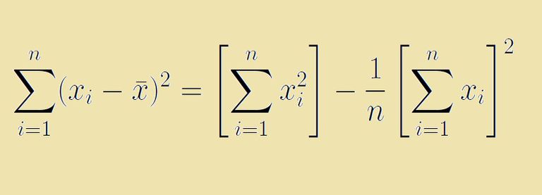 variance equation